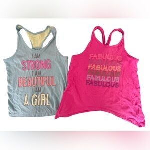 Lot of 2 The Children’s Place Sport Tanks Girls Sz 7/8